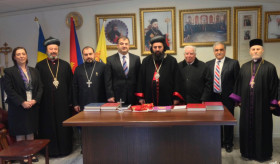 Ambassador Artak Apitonian and the representatives of Armenian diaspora in Sweden visited the Patriarchal Vicariate of Syriac Orthodox Church