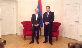 Upon the invitation of the Ambassador of Armenia to Sweden, the President of World Council of Arameans, Johny Messo attended a long and productive meeting at the Armenian Embassy in Stockholm concerning a number of important issues between the two  people