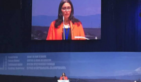 Swedish Parliament Deputy Speaker Esabelle Dingizian today on Global Forum against the Crime of Genocide (Yerevan, Armenia)