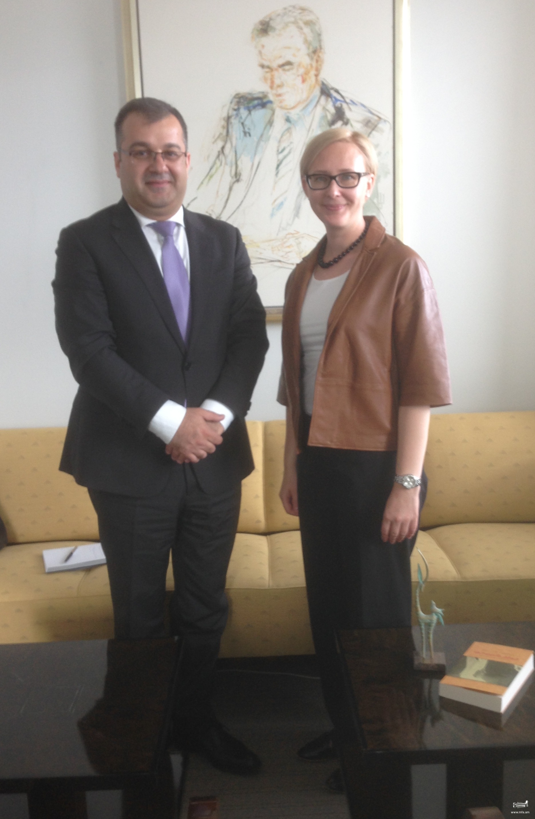 Meeting of Ambassador Apitonian with the Speaker of Finnish Parliament Maria Lohela