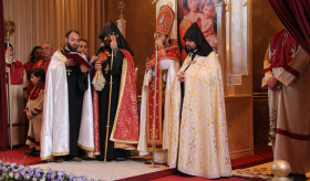 The working visit to Sweden of Ms. Hranush Hakobyan, Minister for Diaspora Affairs of Armenia, kicked-off with participation in the consecration ceremony of the St. Mary Church of Södertälje, the first Armenian church in Scandinavia