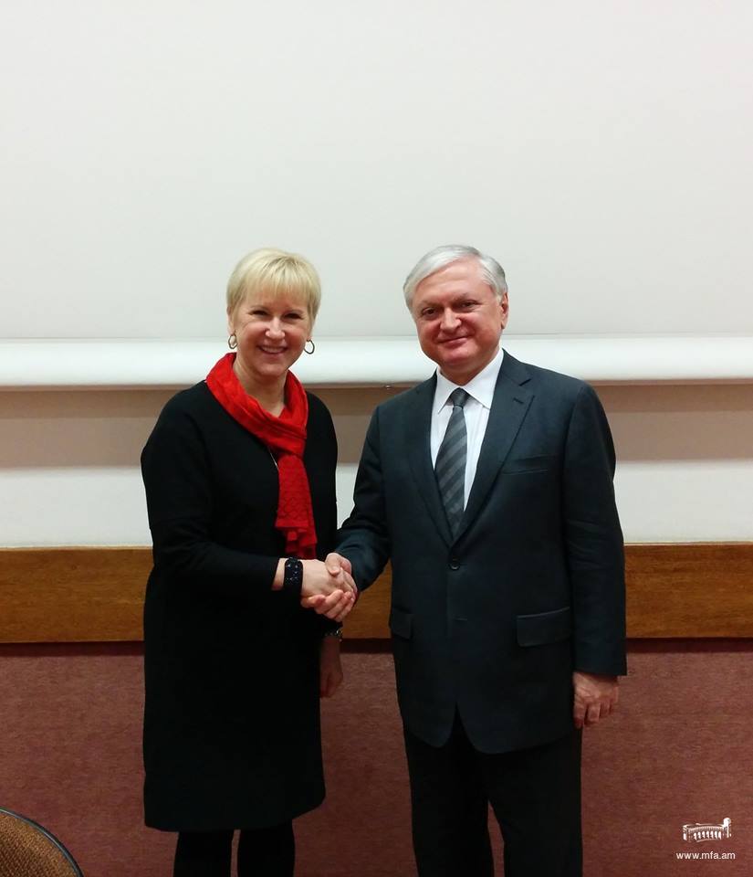 Meeting of Foreign Ministers of Armenia and Sweden