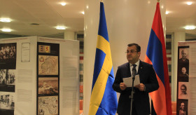 Exhibition dedicated to Armenian Genocide in Swedish Riksdag