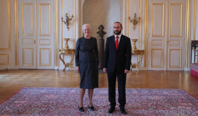 Her Majesty Queen Margrethe II of Denmark Receives RA NA Speaker Ararat Mirzoyan