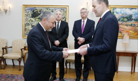 Ambassador Arzoumanian presented his Letters of Credence to the President of Iceland