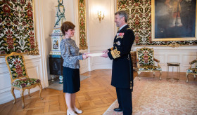 Ambassador Anna Aghadjanian presented her Letters of Credence to the King of Denmark